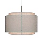 Taka - Brass and Linen Shade Scandi Pendant