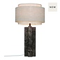 Taka - Brass and Linen Shade Scandi Table Lamp