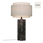 Taka - Brass and Linen Shade Scandi Table Lamp