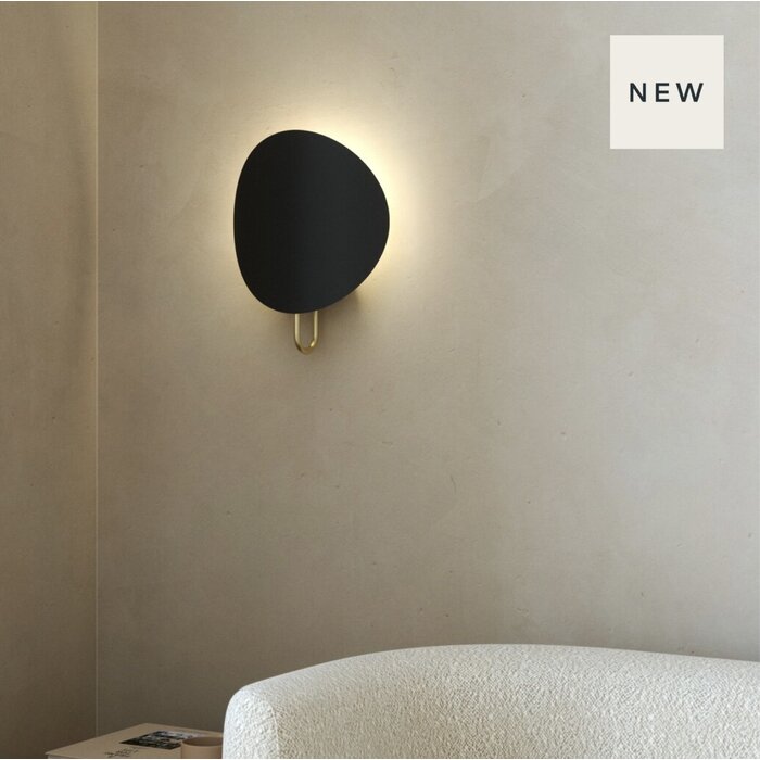 Sparga - Black & Brass Scandi Wall Light