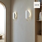 Sparga - White & Brass Scandi Wall Light