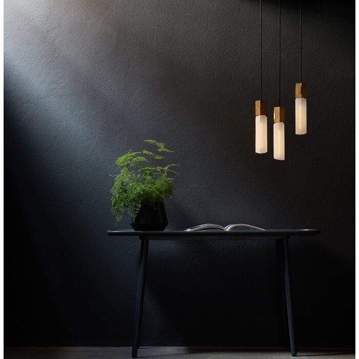 Basalt Nine Pendant - Brass - Tala - Large Modern Staircase Light