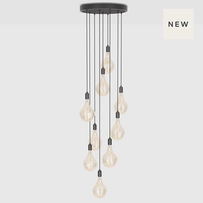 Coralline - 8 Light Antique Brass Chandelier