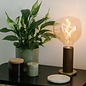 Knuckle Table Lamp + Voronoi I - Black Oak - Tala