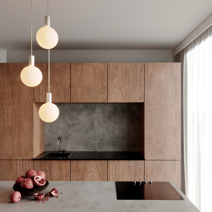 Alumina Triple Pendant + Sphere V - Tala - Modern Cluster Light