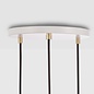 Triple Pendant + Voronoi II - Brass - Tala - Modern Industrial Cluster Pendant