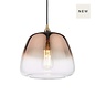 Klaxon 1 Light Pendant Light - Ombre Copper Glass