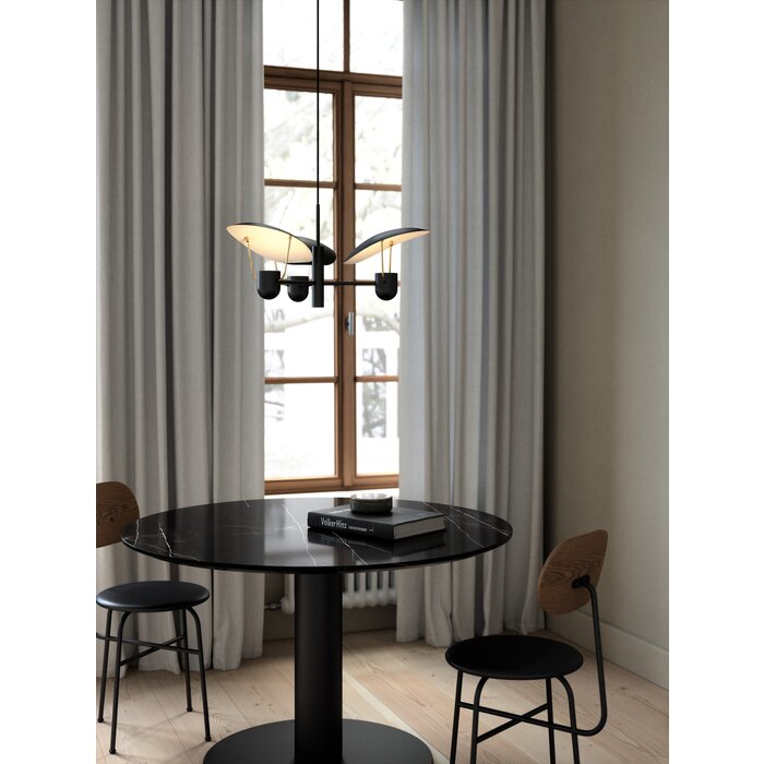 Tabiola - Black & Brass Modern Italian Style 3 Light Pendant