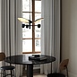 Tabiola - Black & Brass Modern Italian Style 3 Light Pendant