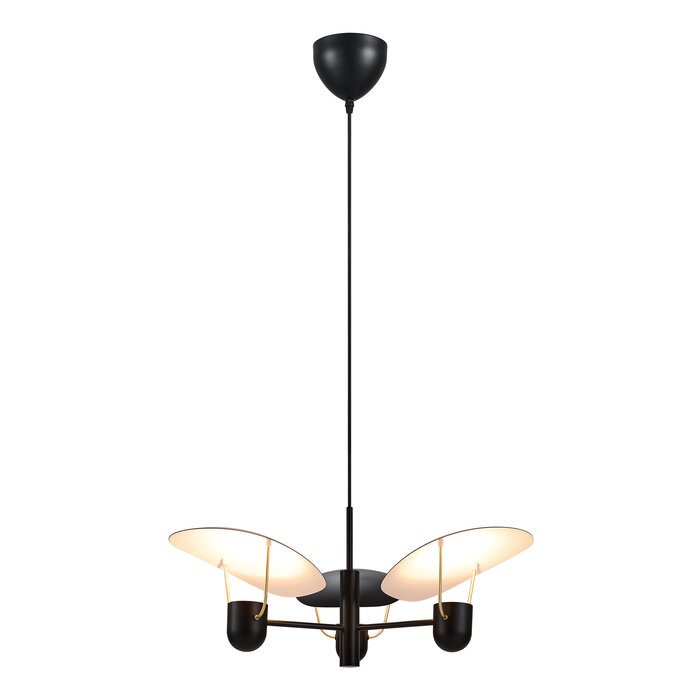 Tabiola - Black & Brass Modern Italian Style 3 Light Pendant