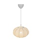 Aer - Warm White Fabric Shade Pendant - Medium