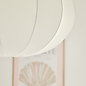 Aer - Warm White Fabric Shade Pendant - Large