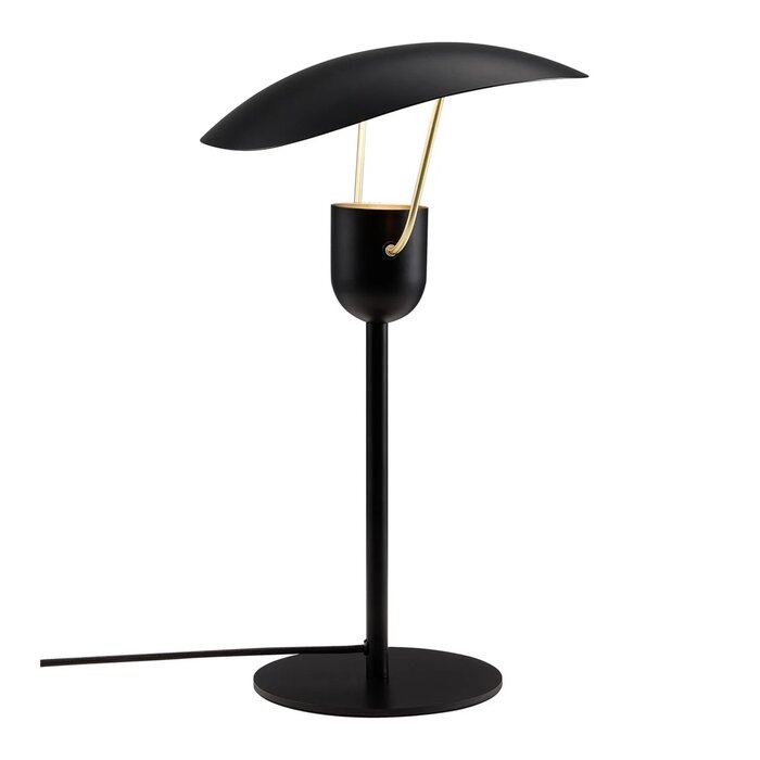 Tabiola - Black & Brass  Modern Italian Style Table Lamp
