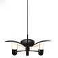 Tabiola - Black & Brass Modern Italian Style 3 Light Pendant