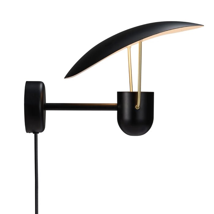 Tabiola - Black & Brass Modern Italian Style Wall Light