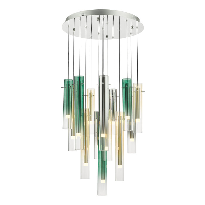 I Idony - Modern Coloured Glass LED Cluster Pendant