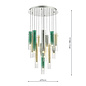 I Idony - Modern Coloured Glass LED Cluster Pendant