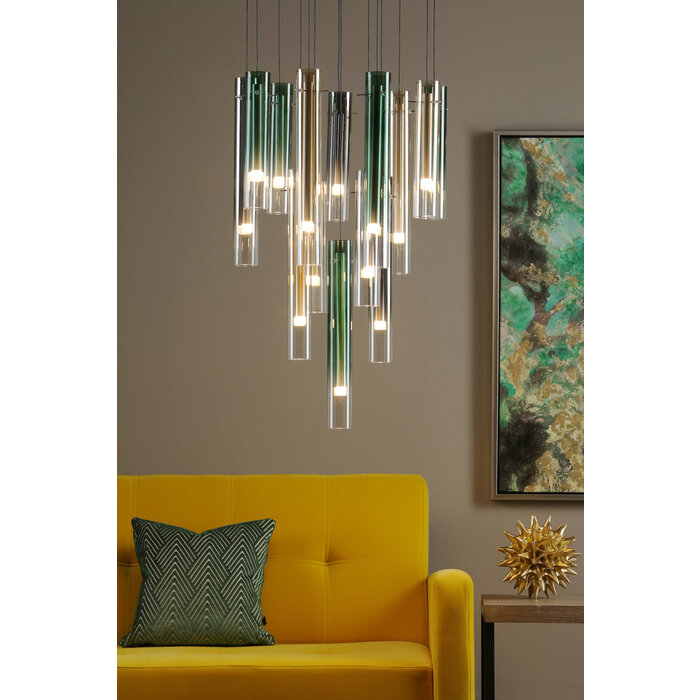 I Idony - Modern Coloured Glass LED Cluster Pendant