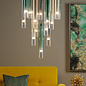 I Idony - Modern Coloured Glass LED Cluster Pendant