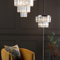 Athena - Large Art DecoCrystal & Chrome Floor Lamp
