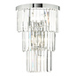 Athena - Large Art Deco Crystal & Chrome Wall Light - XL