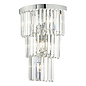 Athena - Large Art Deco Crystal & Chrome Wall Light - XL