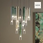 I Idony - Modern Coloured Glass LED Cluster Pendant