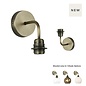 Apollo Wall light fitting  - Antique Brass - Clear Glass - David Hunt