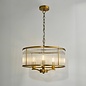 Evie - Antique Bronze & Glass Art Deco Feature Pendant Light