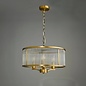 Evie - Antique Bronze & Glass Art Deco Feature Pendant Light