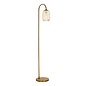 Idrah - Bronze & Champagne Glass Floor Lamp