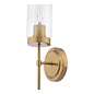 Jody - Minimalist Glass and Polished Bronze Wall Light