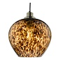 Lea - Tortoiseshell Glass and Brass Pendant