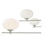 Robin - Scandi Feature 6 Light Pendant - Satin Nickel and Opal Glass