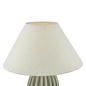 Rosario Table Lamp Grey Crackle Glaze With Shade