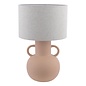 Urn Ceramic Table Lamp Terracotta With Shade