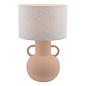 Urn Ceramic Table Lamp Terracotta With Shade