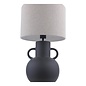 Urn Ceramic Table Lamp Black With Shade