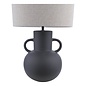 Urn Ceramic Table Lamp Black With Shade