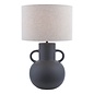 Urn Ceramic Table Lamp Black With Shade