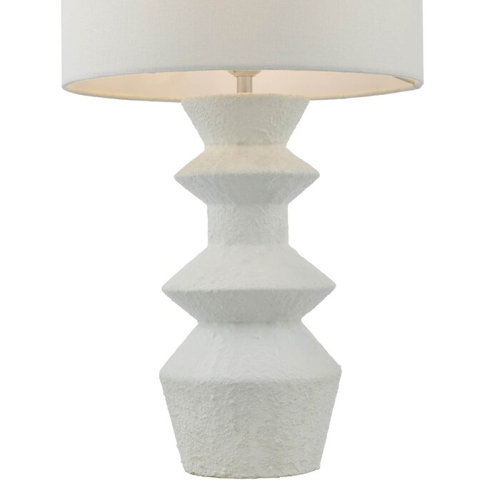 Bidelia Table Lamp Matt White With Shade