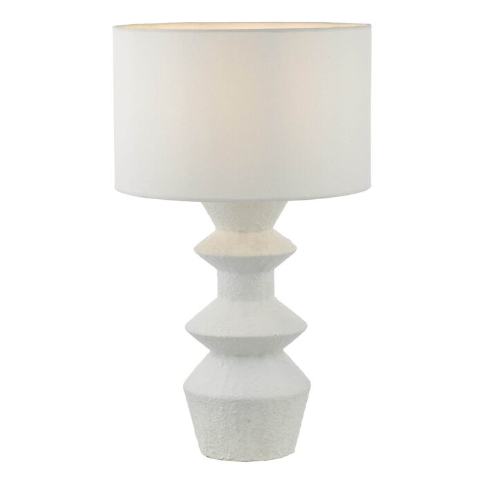 Bidelia Table Lamp Matt White With Shade