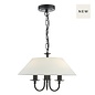 Siran - Coolie Shade Townhouse Shadelier Feature Light - 3 Light - Black