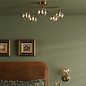 Freya - Dimpled Glass & Antque Bronze Low Ceiling Feature Light