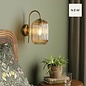 Idrah - Bronze & Champagne Glass Wall Light