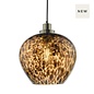 Lea - Tortoiseshell Glass and Brass Pendant