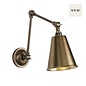 Hackney Antique Brass Wall Light - David Hunt