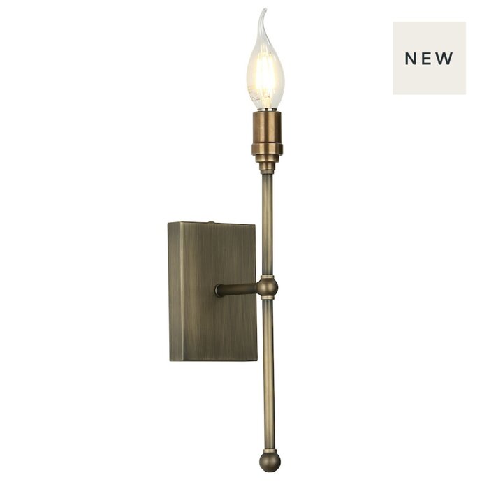 Durrell Single Brass Wall Light - David Hunt