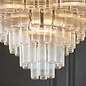 Toulouse - Showstopping Tiered Glass 12 Light Pendant