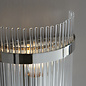 Delano - Art Deco Glass Rod Wall Light - Bright Nickel